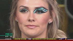 Get your game face on with Eagles-inspired makeup