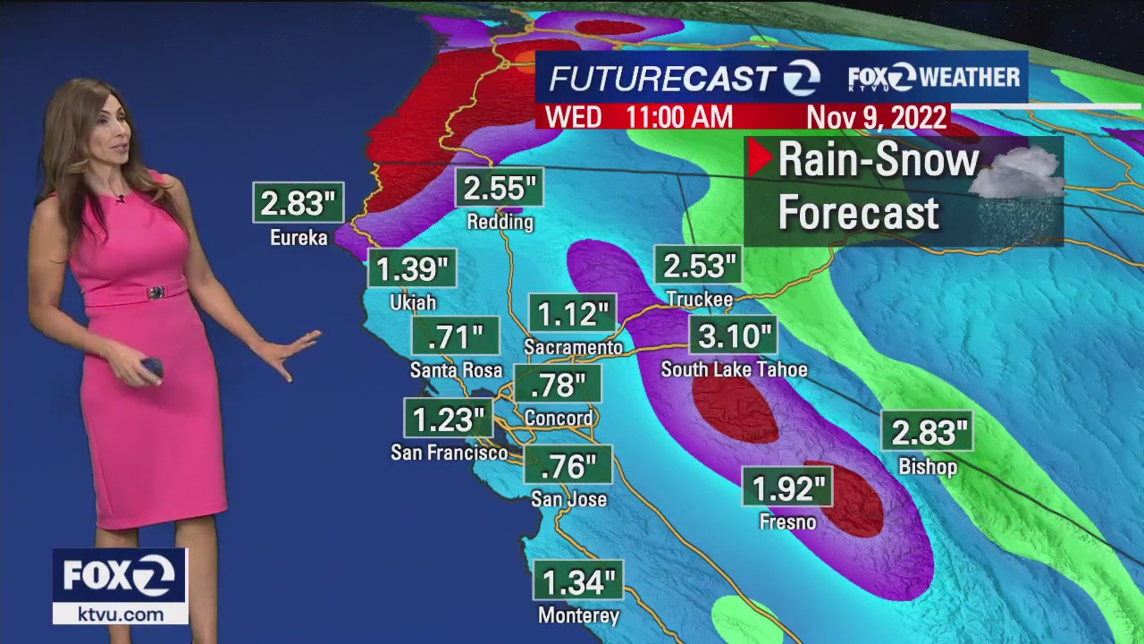 Light rain this weekend and winter storm in the Sierra