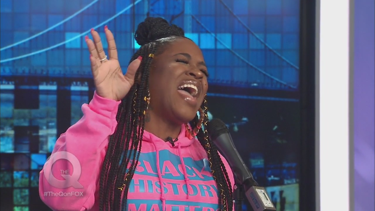 Lil Mo performs for The Q