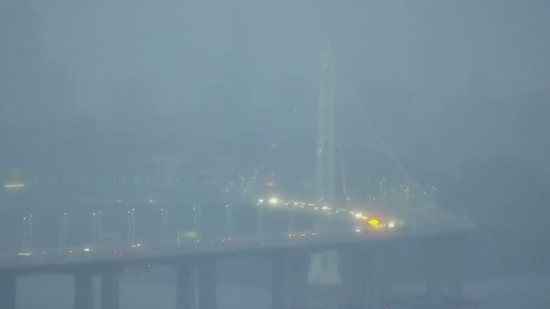 Windy and wet in the Bay, snow in Sierra