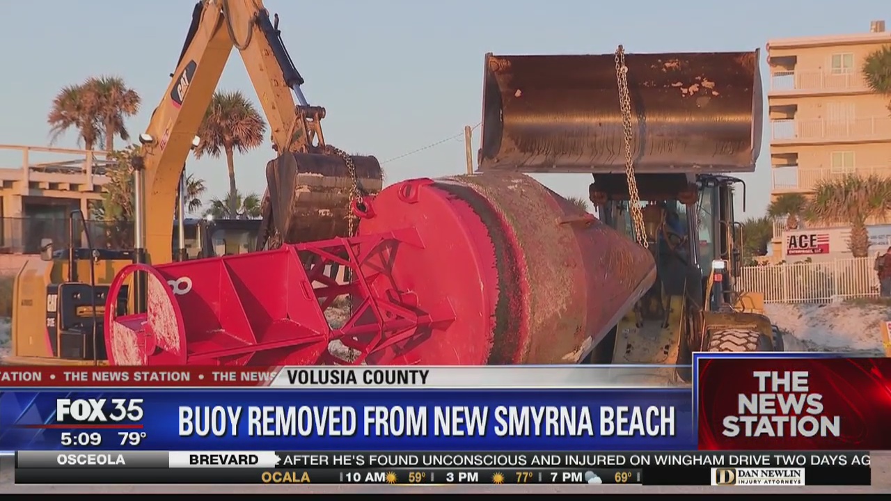 Buoy removed from Volusia County beach