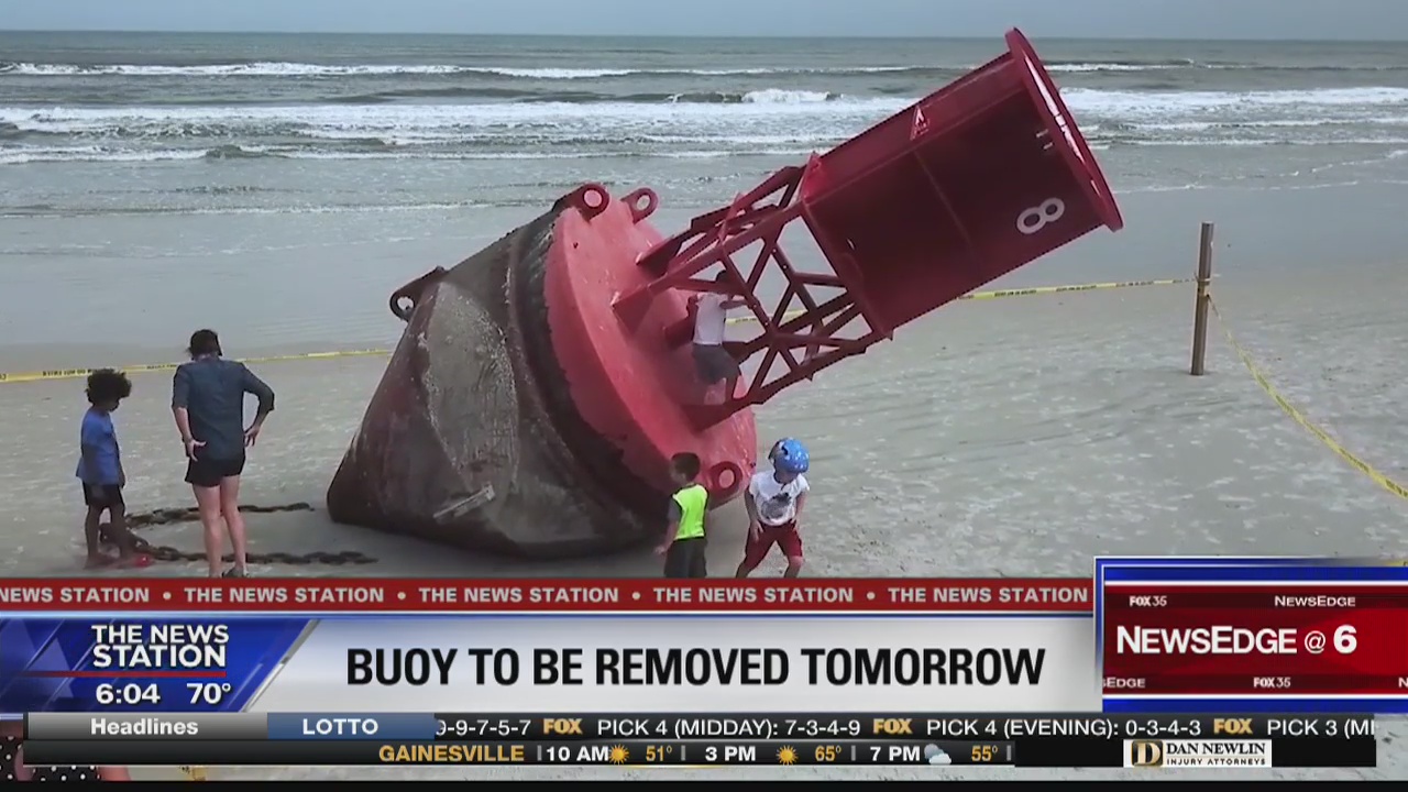 Buoy that washed ashore in Volusia County to be removed
