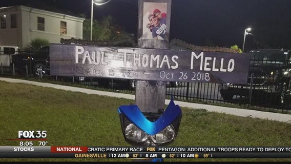 Memorial cross stolen from US 19 and dumped