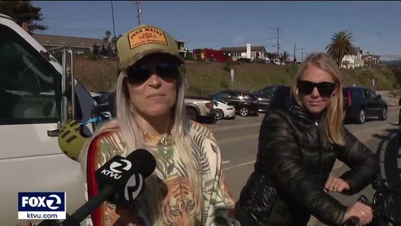 Monterey Bay locals come out to see President Biden during flood damage tour