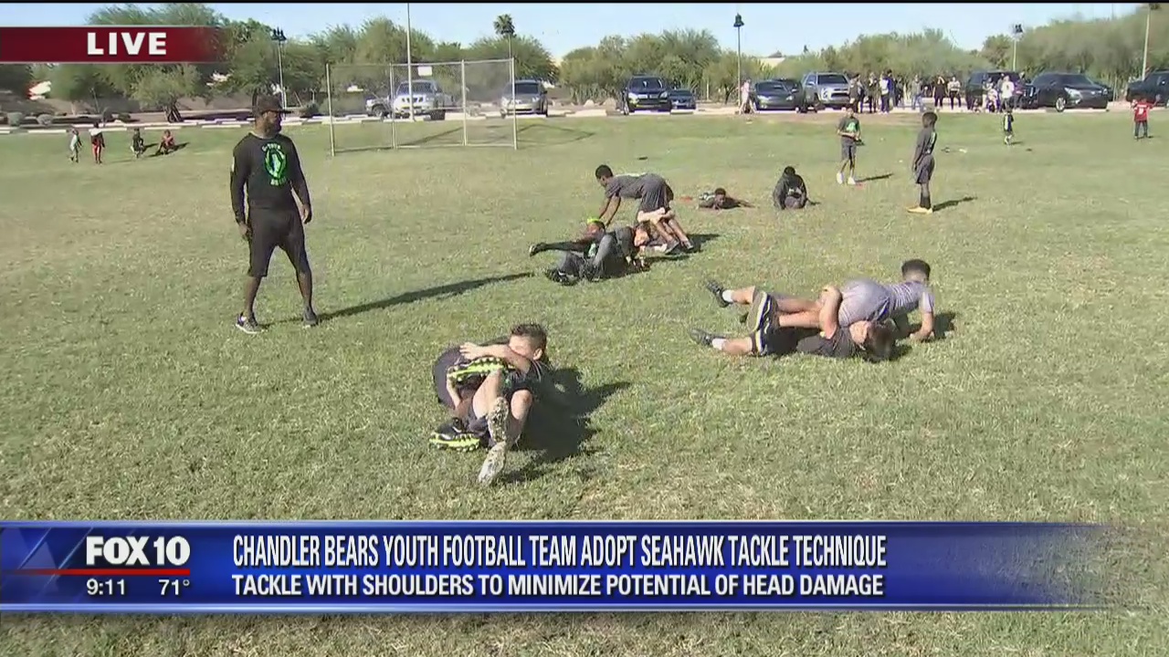 Chandler Bears Youth Football team adopts Seahawks tackle technique