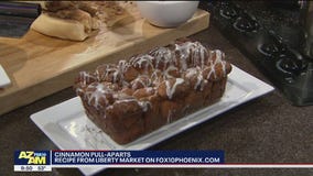 Cinnamon pull-apart bread for Christmas morning with Liberty Market