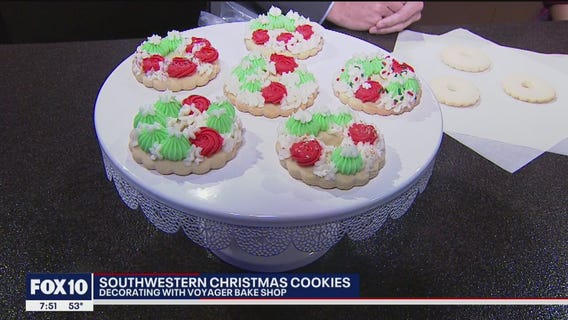 Southwestern Christmas cookies with Voyager Bake Shop