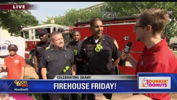Dunkin Donuts Firehouse Friday DC Fire Department Engine Company 6