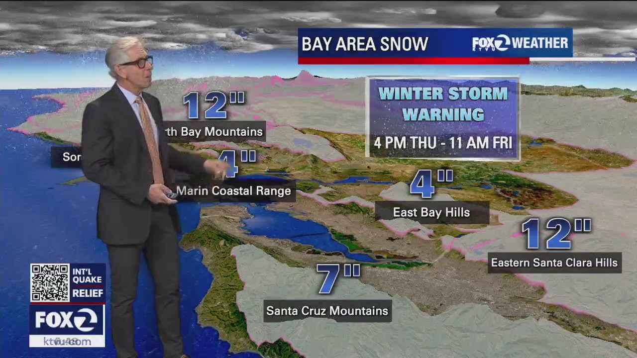 Frigid weather produces warnings, advisories for parts of Bay Area