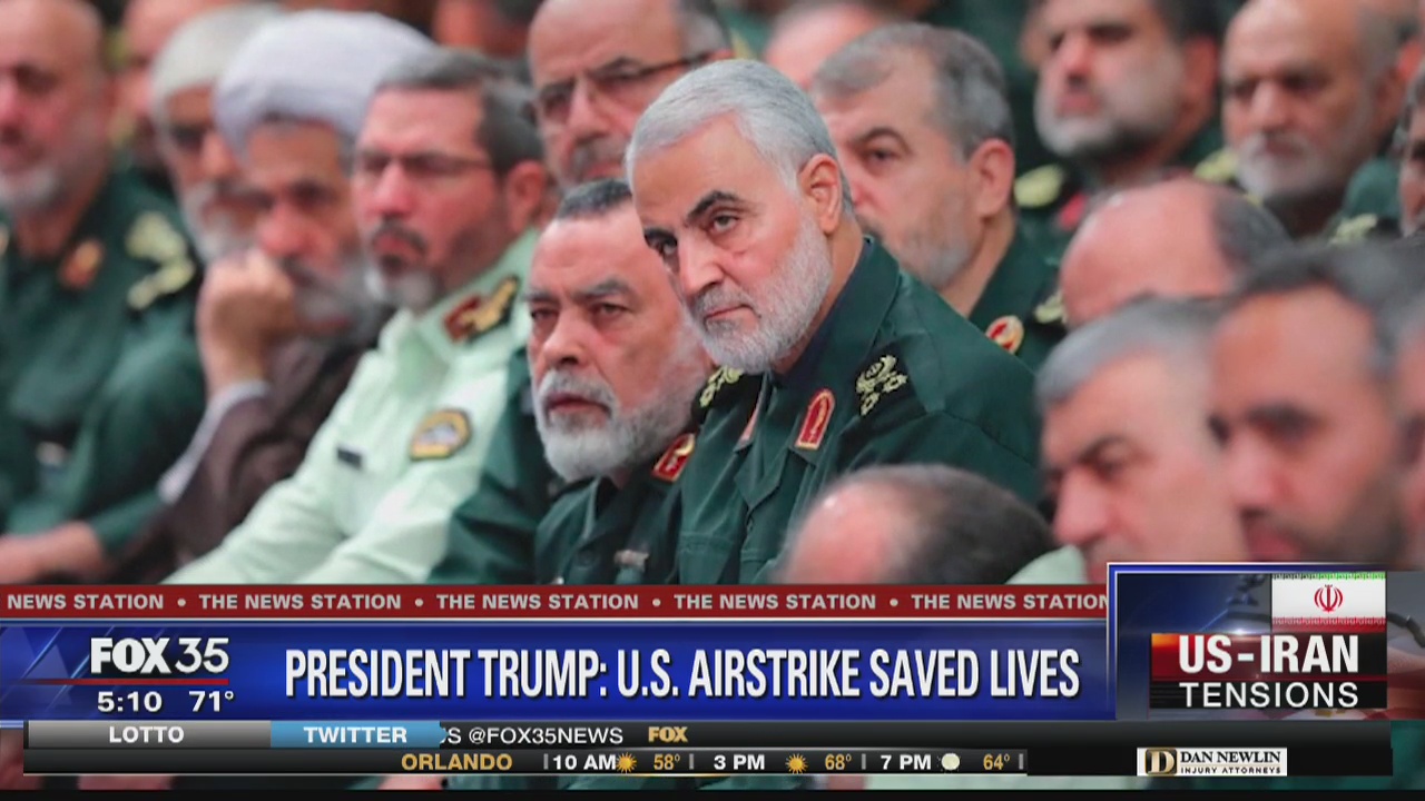 President Trump says deadly airstrike killing Soleimani saved lives