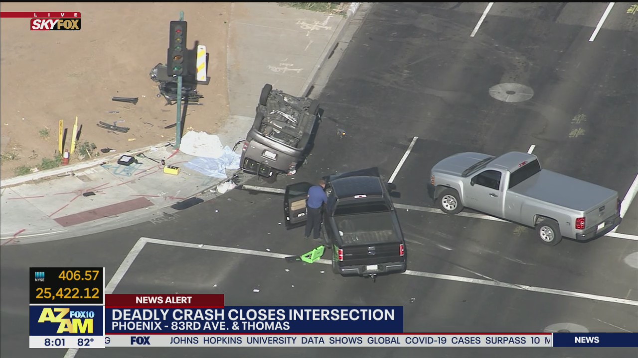 Fatal crash closes intersection of 83rd Avenue, Thomas Road in Phoenix ...