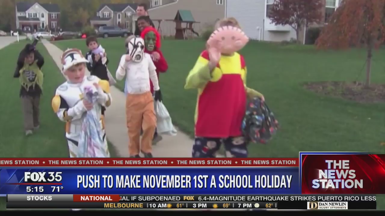 State senator proposes to make the day after Halloween a school holiday