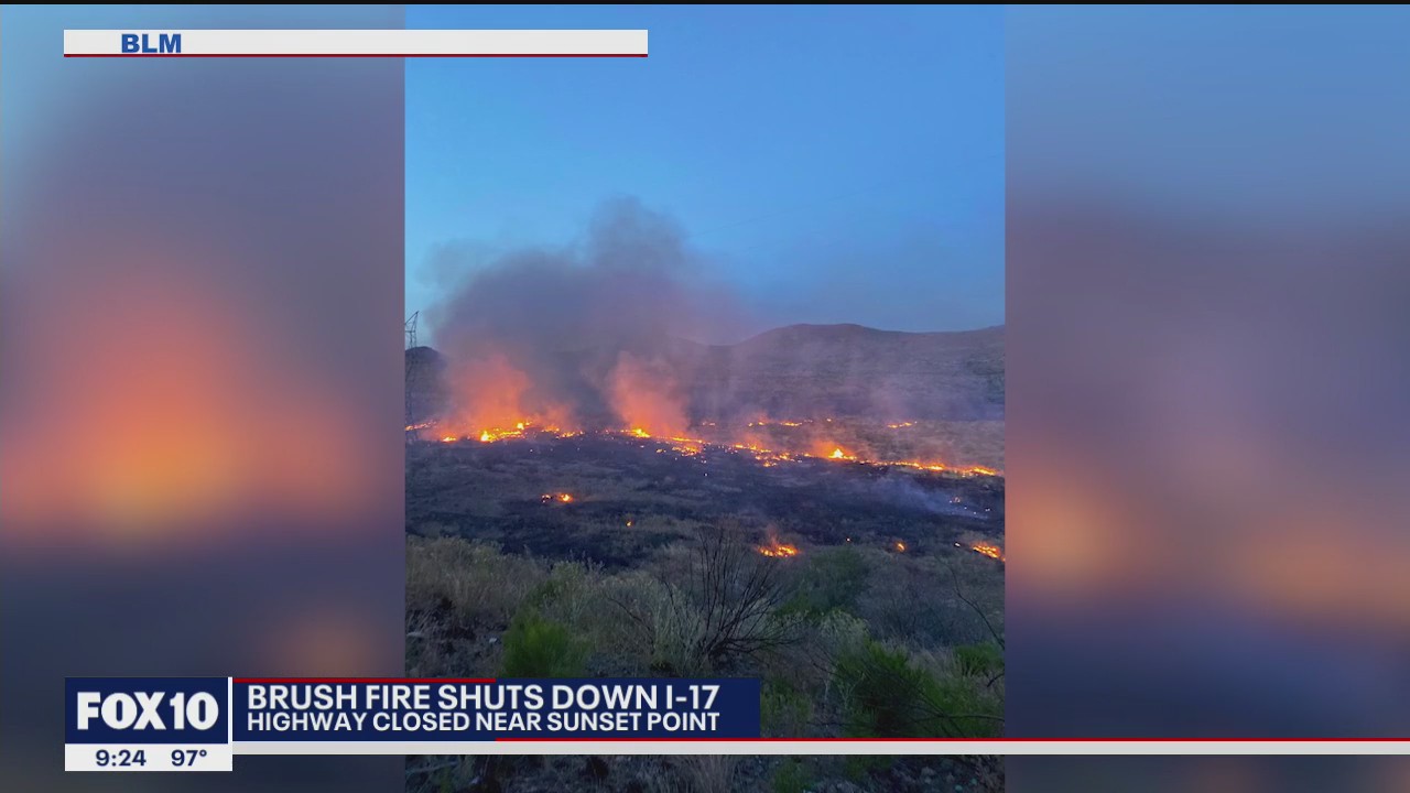 Fire crews continue to battle fire near Sunset point | FOX 10 Phoenix