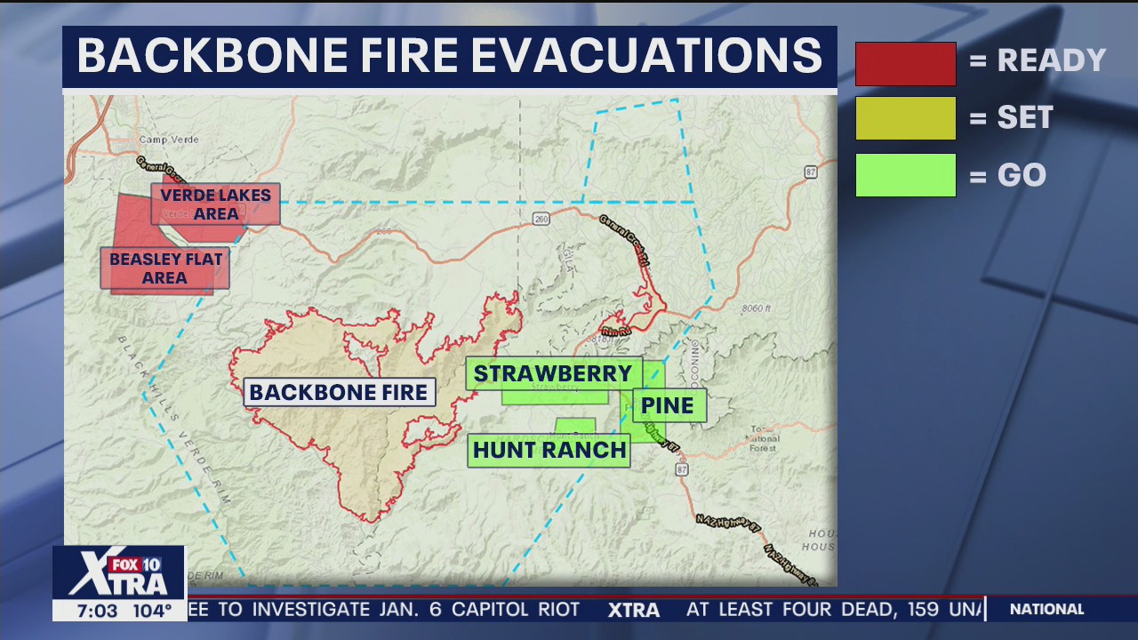 More than 700 personnel battling Backbone Fire | FOX 10 Phoenix