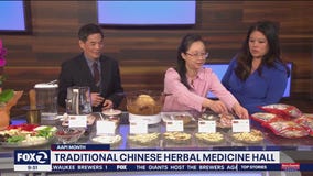 Making Chinese herbal soup for healing purposes