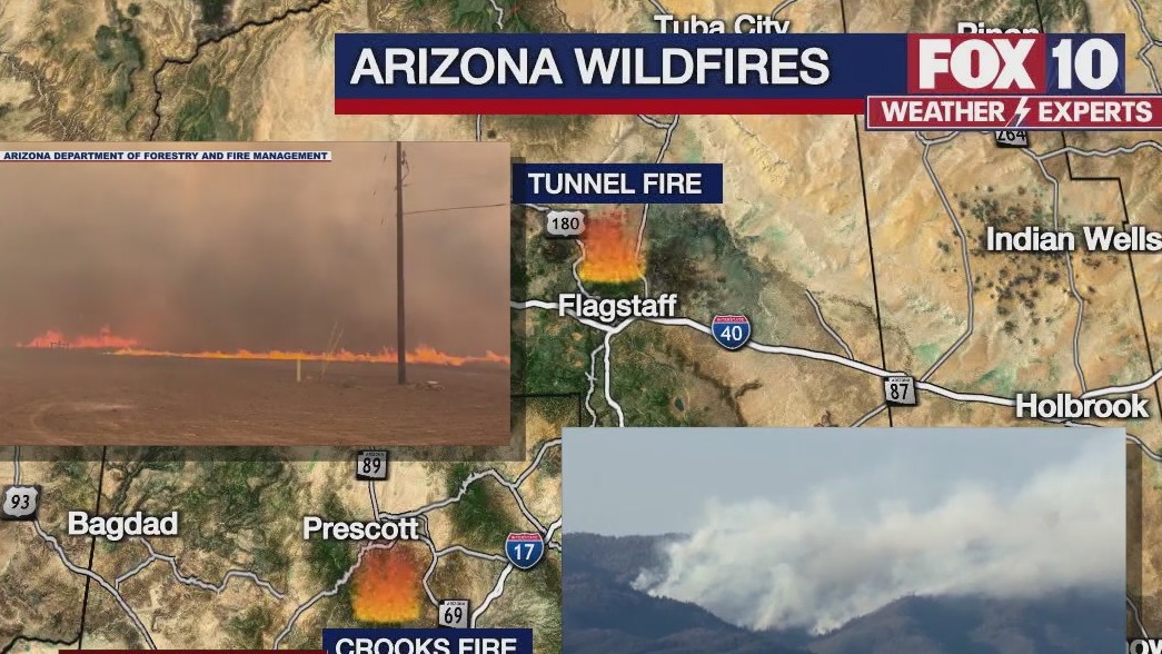 Northern Arizona wildfires burning thousands of acres | FOX 10 Phoenix