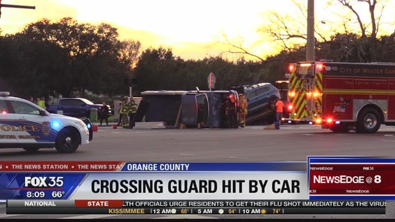 Crossing guard hit by car