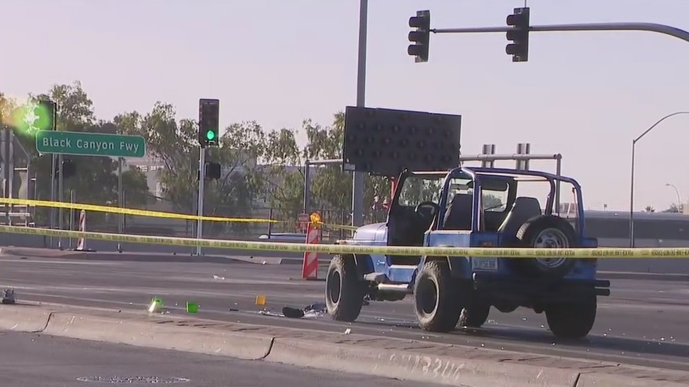 Pedestrian critically injured in Phoenix crash