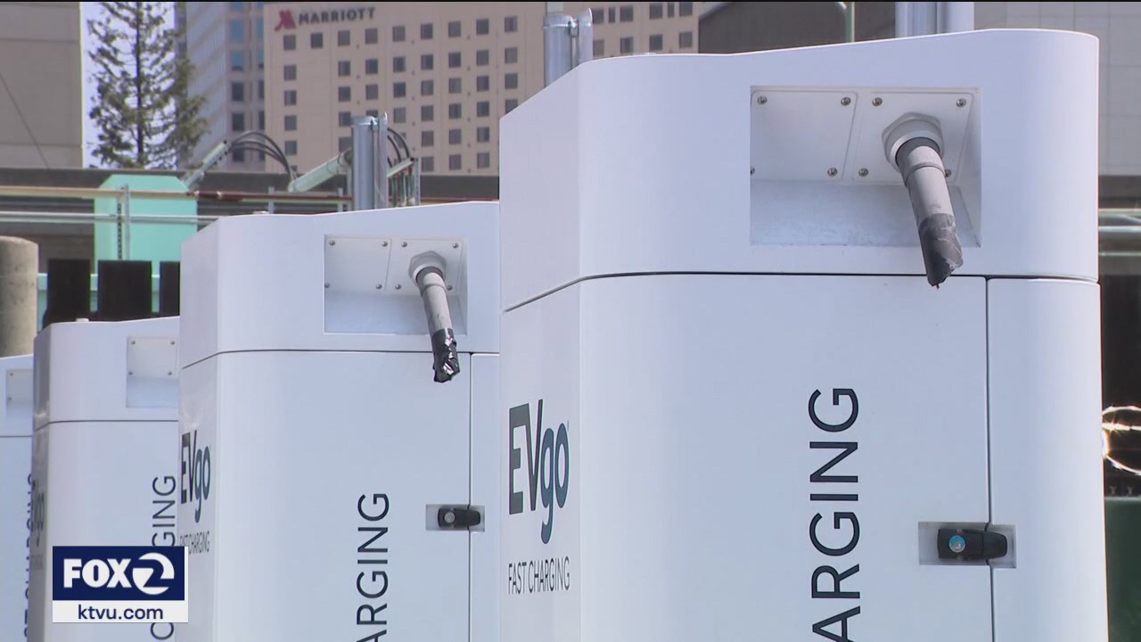 EV charging cables cut