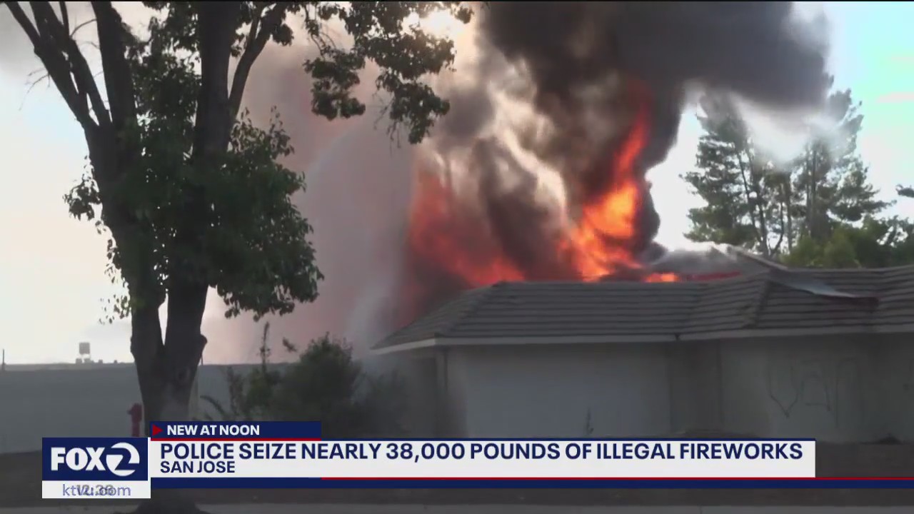 38K pounds of illegal fireworks found in San Jose
