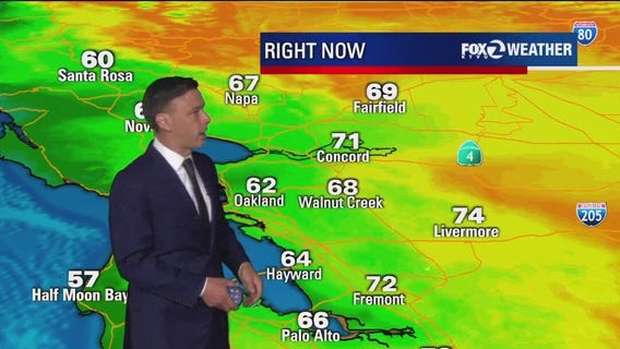 Cool air moves across Bay Area