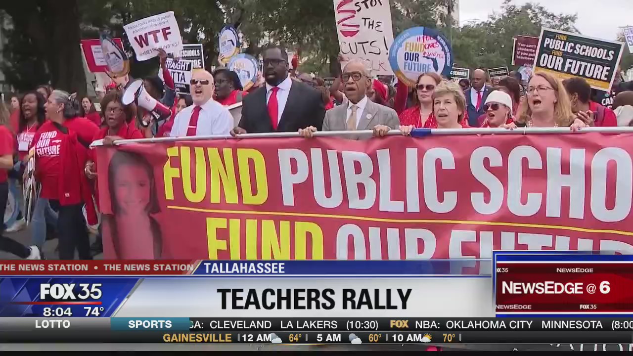 Teachers really in Tallahassee for more education money