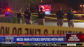 Man attacks deputies with knife, sheriff says