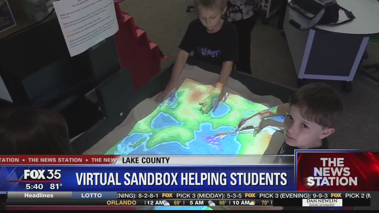 Virtual sandbox helping students learn about environment