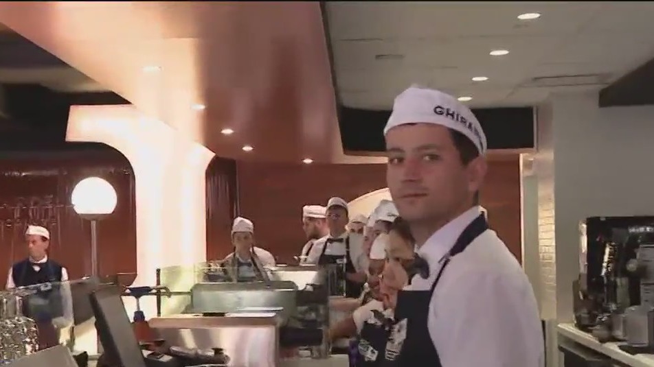 Ghiradelli's original chocolate and ice cream shop reopens