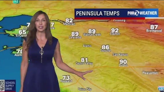 Slightly cooler temperatures sweep Bay Area