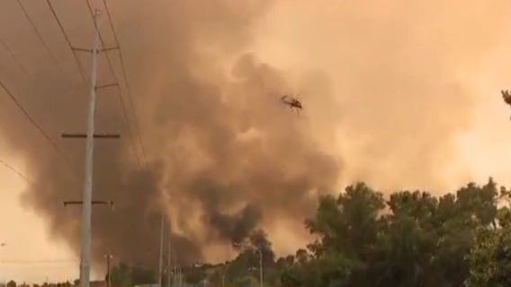 Four active wildfires burn in Southern California