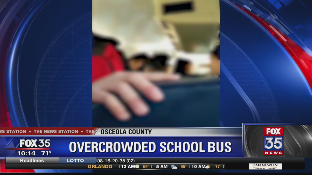 Cellphone video shows overcrowded Osceola County school bus
