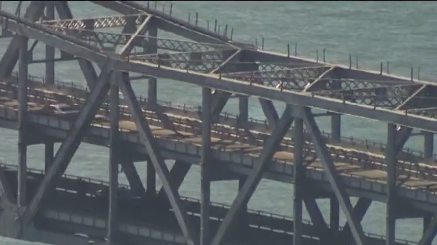 Richmond-San Rafael Bridge's eastbound lanes remain shut down late Friday evening