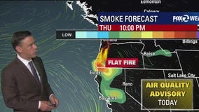 Air quality advisory, temperatures warming back up