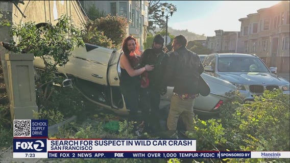 Search for man seen in wild SF crash