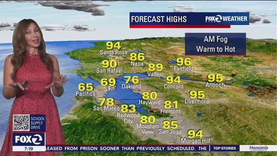 Toasty inland before cooldown kicks in tomorrow