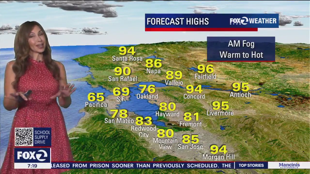 Toasty inland before cooldown kicks in tomorrow