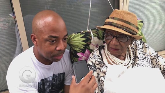 Q-Crash: Quincy crashes a 107th birthday party!