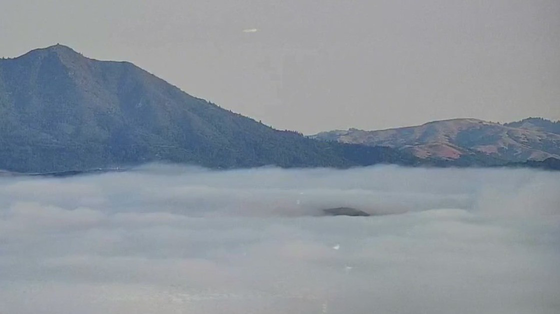 Mostly sunny skies, warm