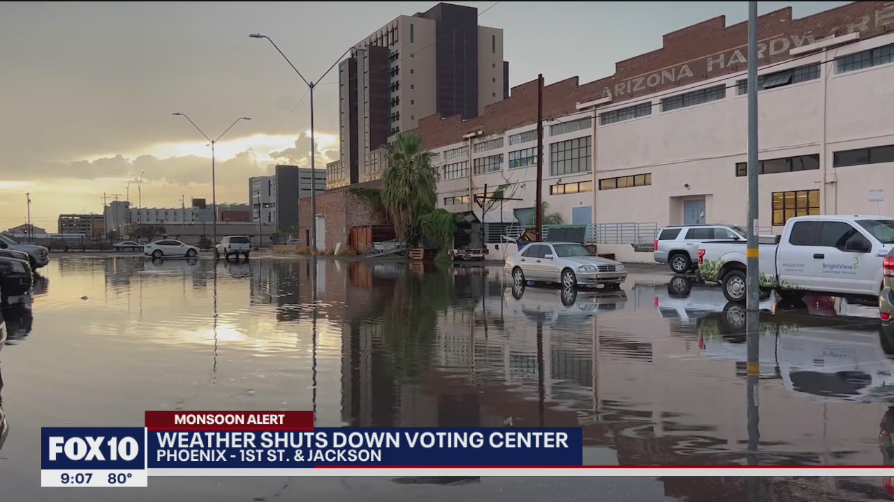 Maricopa County voting center closed due to flooding