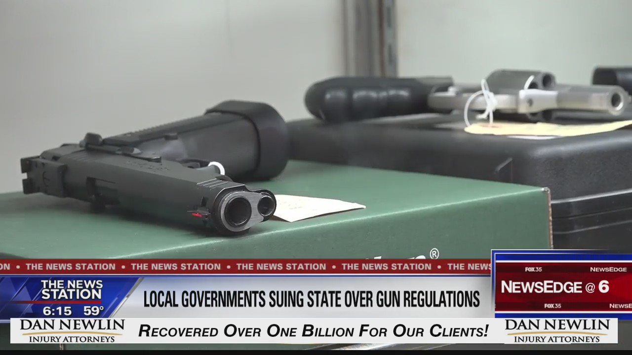 Local governments suing state over gun regulations