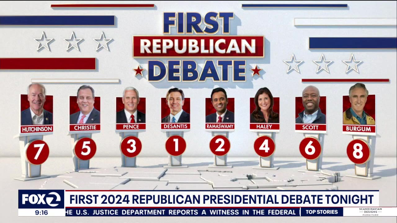 First 2024 Republican presidential debate tonight | KTVU FOX 2