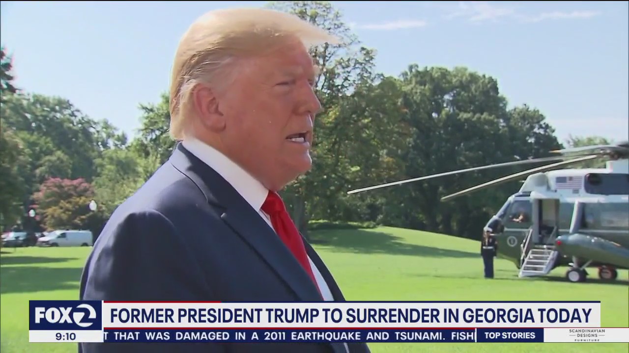 Trump expected to surrender in Georgia