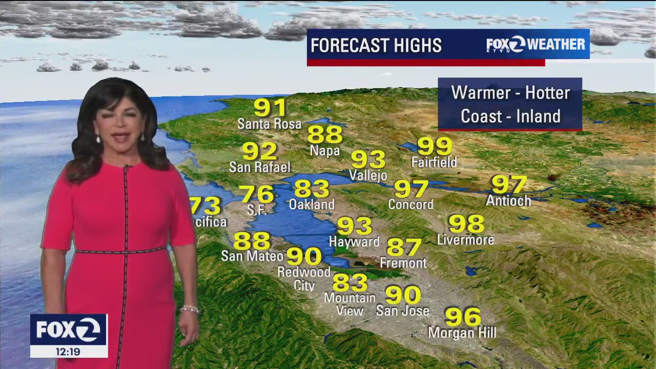 Hottest temps of week expected Wednesday