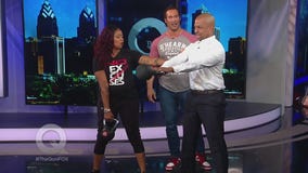 Four time Mr. Universe Mike O'Hern and Diva Richards work out with Quincy!