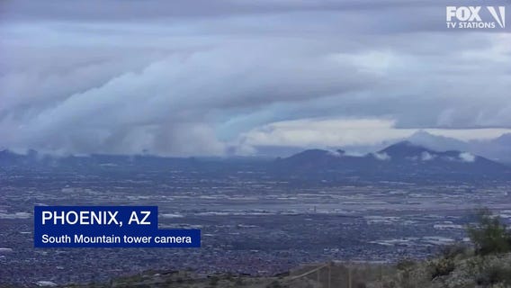 Timelapse: Cloudy winter weather in Phoenix, Glendale