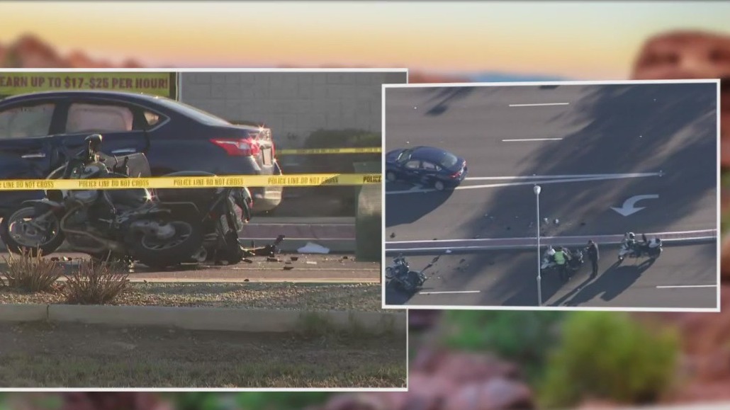 Glendale motorcycle officer seriously hurt in crash | FOX 10 Phoenix