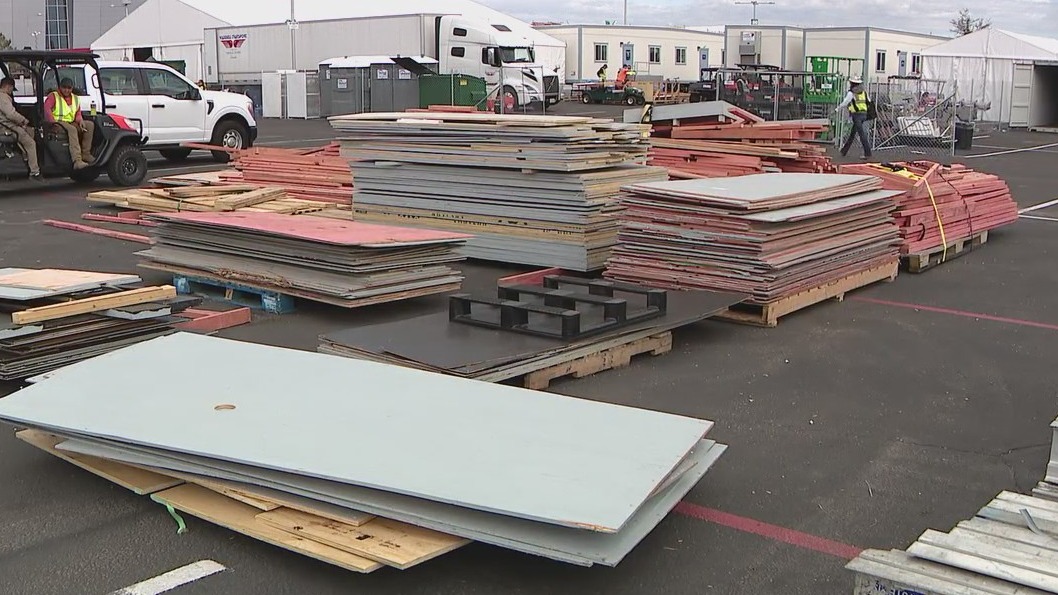 Repurposing Super Bowl materials around Phoenix after the big game