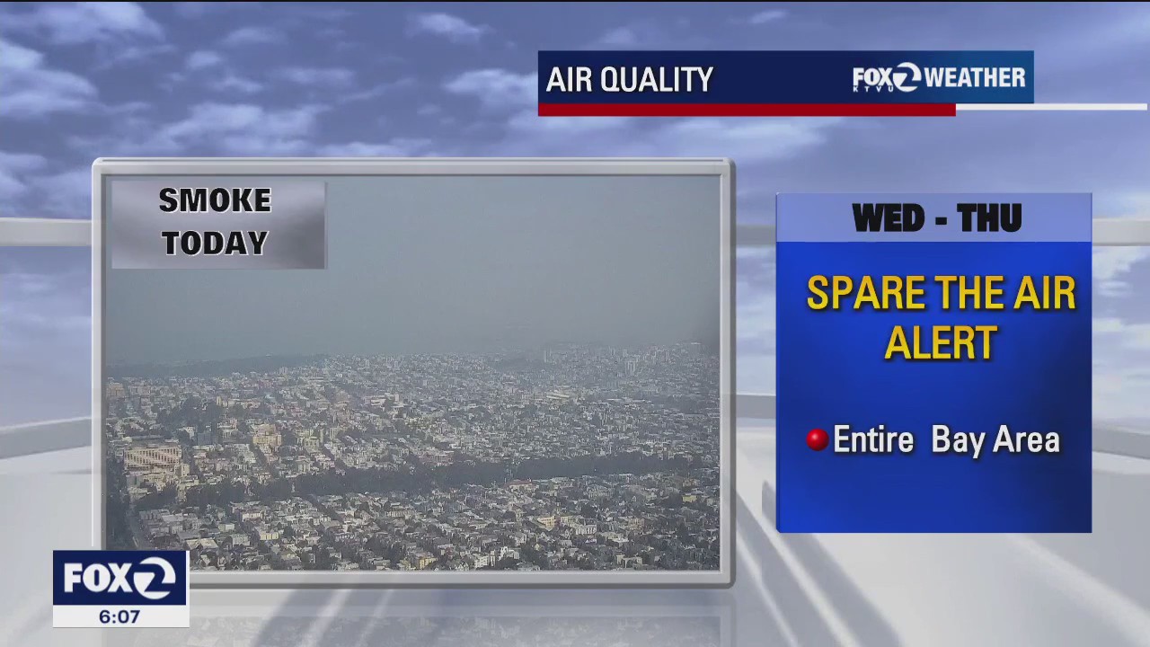 Wildfire smoke to linger over Bay Area