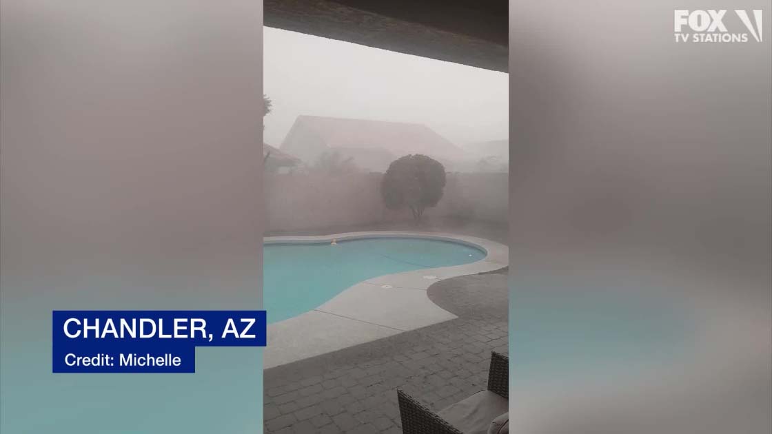 Rain, lightning hit Phoenix area